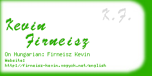 kevin firneisz business card